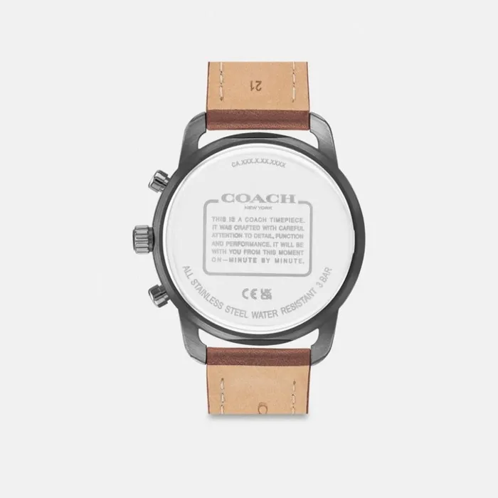 Men Cruiser Watch 44 Mm Saddle Coach Watches