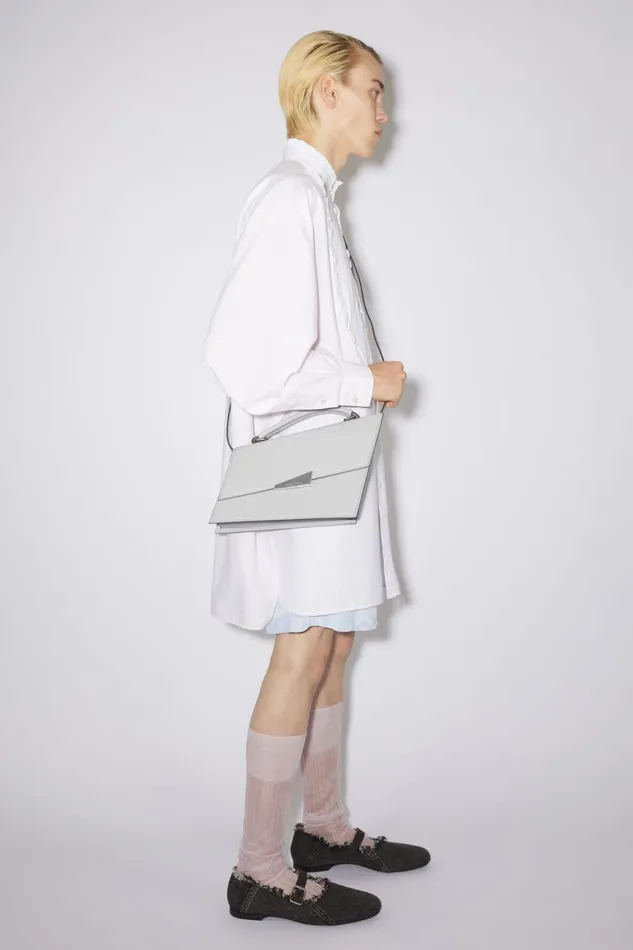 Men Distortion Handbag Light Grey Acne Studios Bags