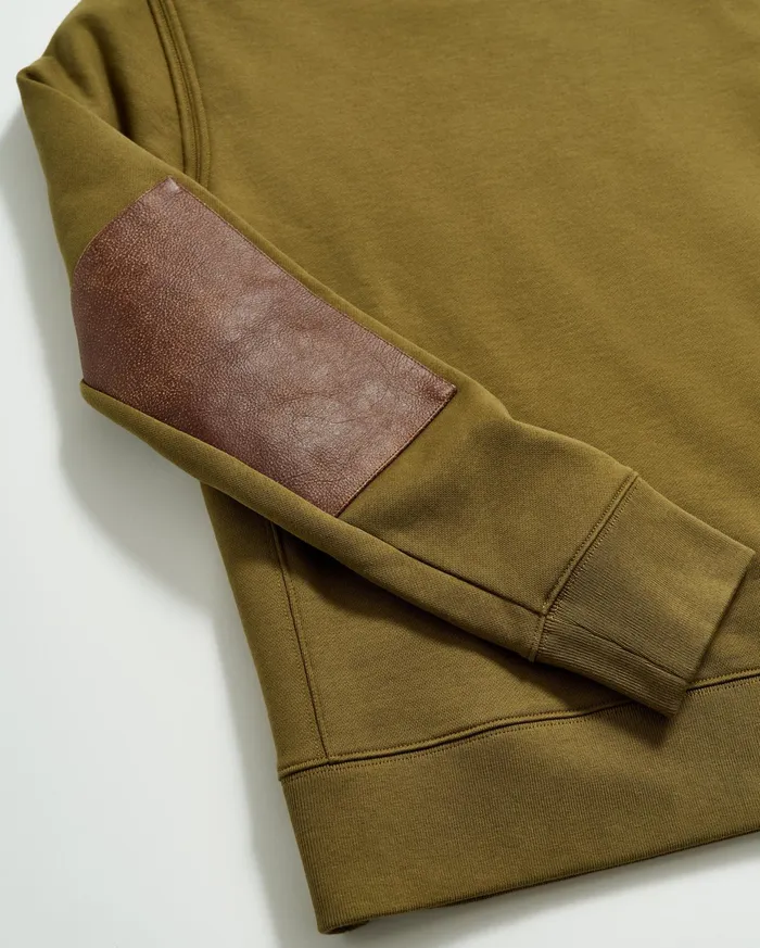 Men Dover Sweatshirt Olive Drab Billy Reid Sweaters and Sweatshirts