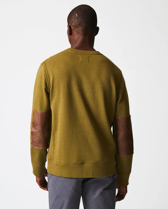 Men Dover Sweatshirt Olive Drab Billy Reid Sweaters and Sweatshirts