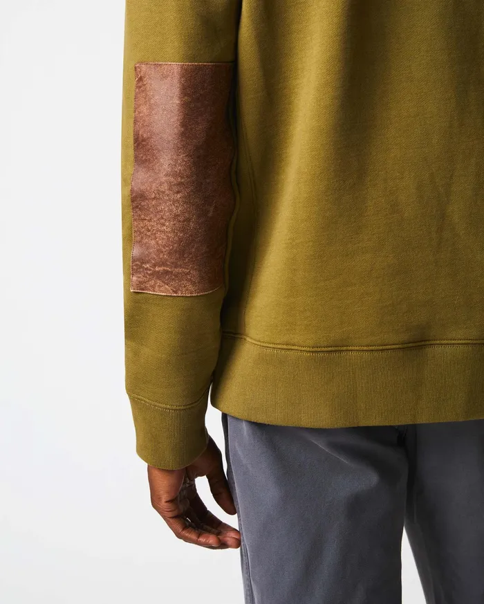 Men Dover Sweatshirt Olive Drab Billy Reid Sweaters and Sweatshirts