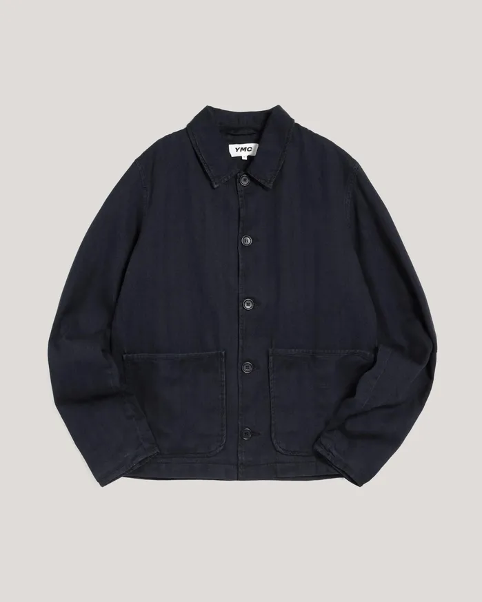 Men Groundhog Jacket Indigo YMC Suiting