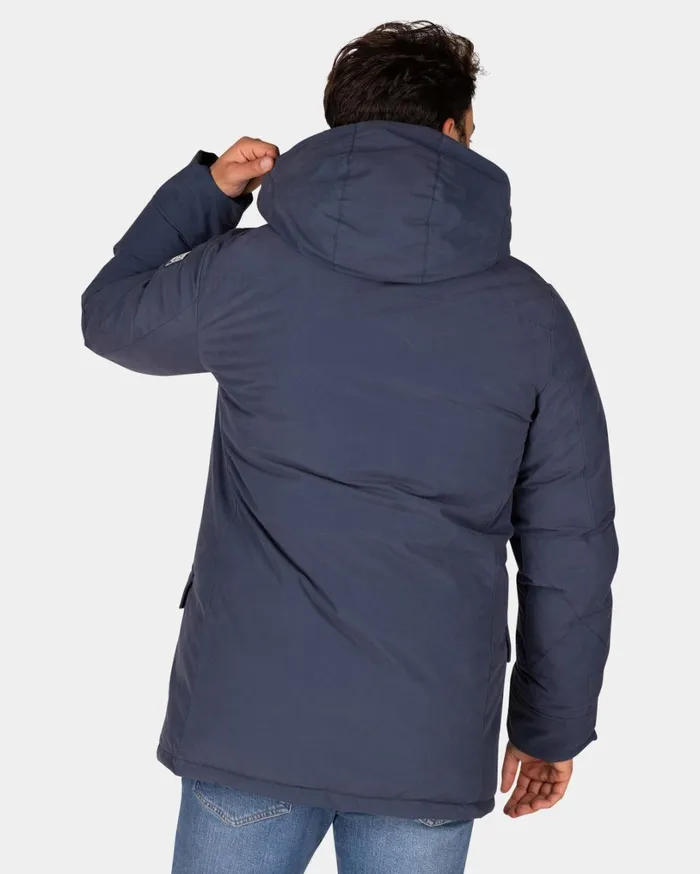 Men Jackets NZA New Zealand Auckland Canvas Blue Parka Jacket 8211 Tin Blue Men Jackets NZA New Zealand Auckland Canvas Blue Parka Jacket 8211 Tin Blue