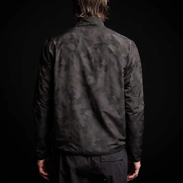 MEN James Perse JACKETSOUTERWEAR Camo Cotton Nylon Windbreaker Dark Olive Camo