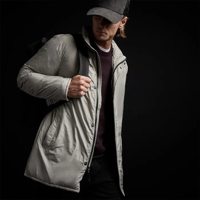 MEN James Perse JACKETSOUTERWEAR Down Filled Trench Concrete