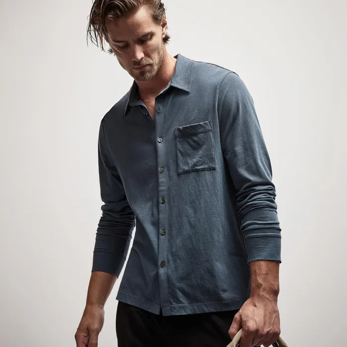MEN James Perse POLOSNOVELTY TOPS Clean Finish Jersey Shirt Maine