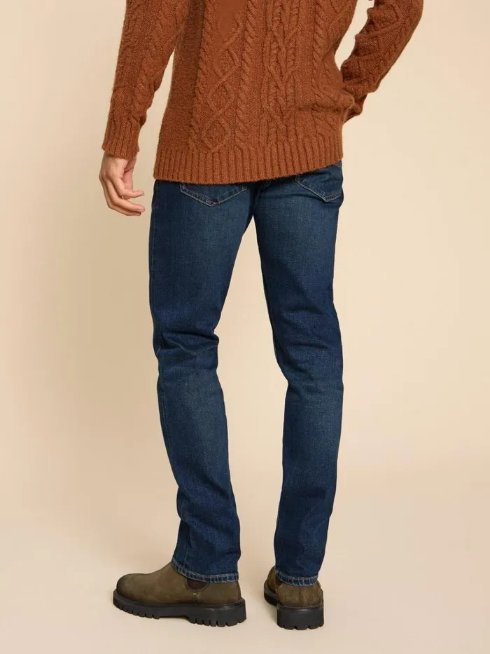 Men JEANS White Stuff Eastwood Straight Jean Dark Blue Men JEANS White Stuff Eastwood Straight Jean Dark Blue
