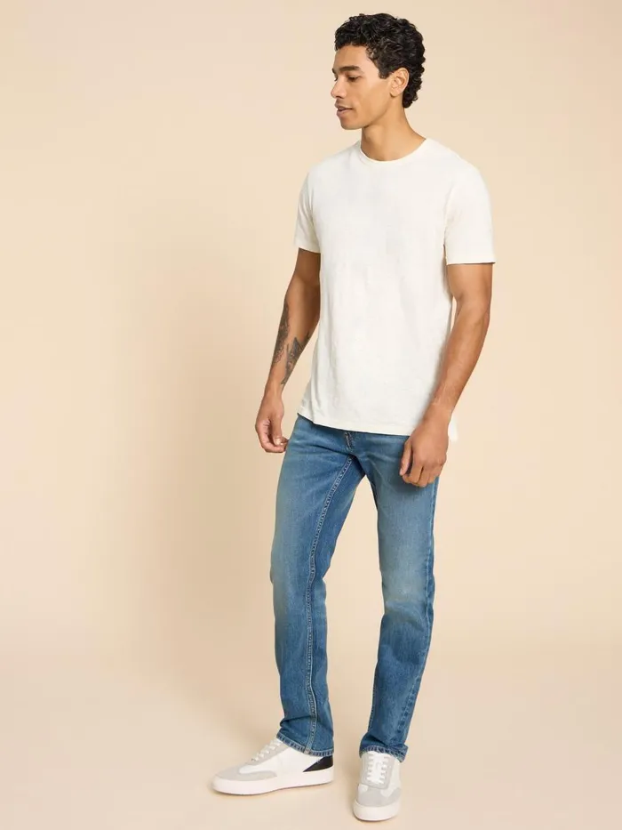 Men JEANS White Stuff Eastwood Straight Jean Light Denim Men JEANS White Stuff Eastwood Straight Jean Light Denim