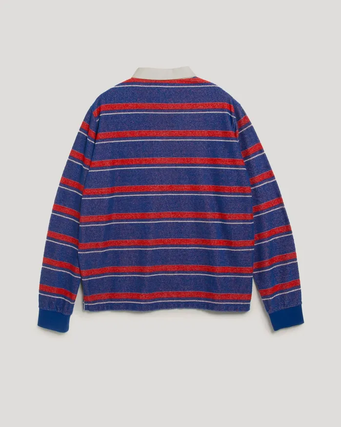 Men JJ Rugby Sweatshirt Blue Multi YMC Tops and TShirts