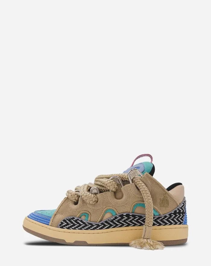 Men Lanvin Curb Curb Sneakers By Surgeon For Men Light Blue