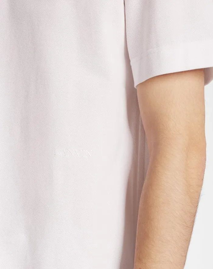 Men Lanvin Tshirts and Polos Classic Polo Shirt Optical White