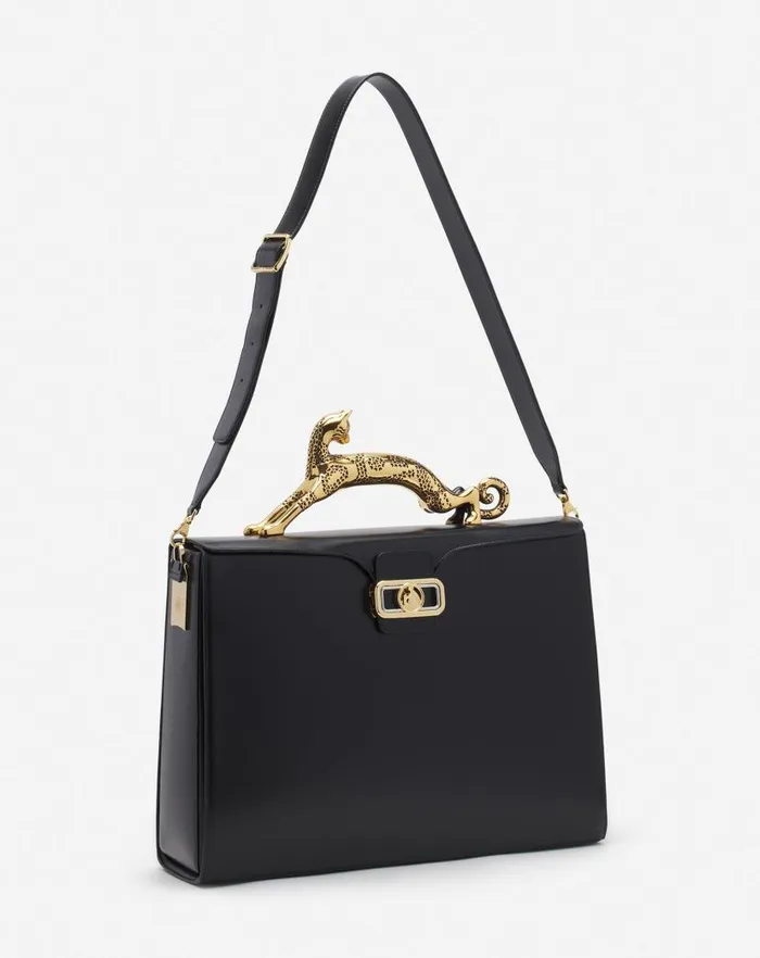 Men Lanvin Tote Bags Lanvin X Future Pencil Leather Briefcase Black Men Lanvin Tote Bags Lanvin X Future Pencil Leather Briefcase Black