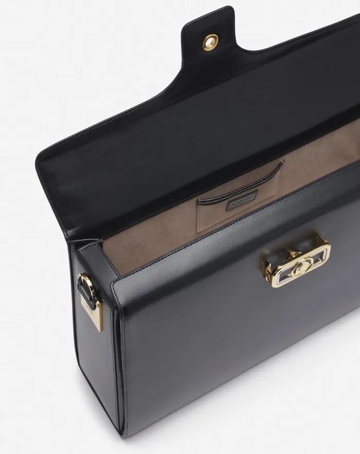 Men Lanvin Tote Bags Lanvin X Future Pencil Leather Briefcase Black Men Lanvin Tote Bags Lanvin X Future Pencil Leather Briefcase Black