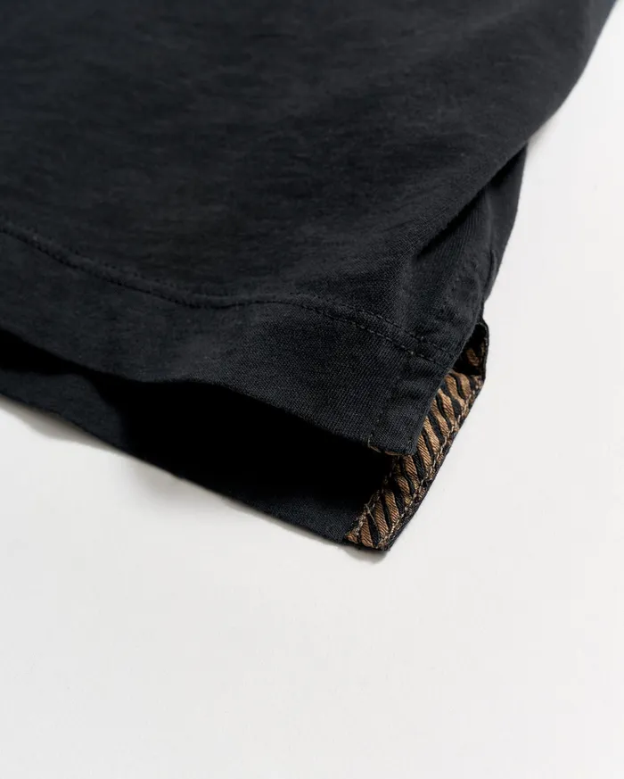 Men Long Sleeve Pensacola Polo Black Billy Reid Polos Tees and Henleys
