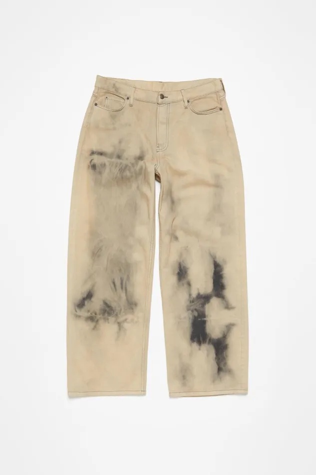Men Loose Fit Jeans 8211 1981M Beigeblack Acne Studios Jeans