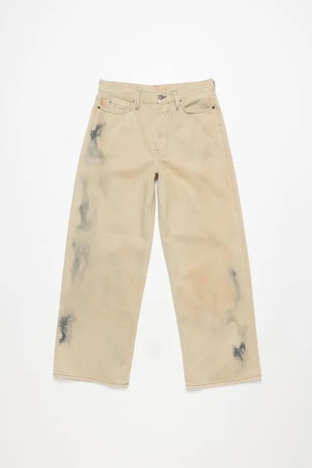 Men Loose Fit Jeans 8211 1981M Beigeblack Acne Studios Jeans