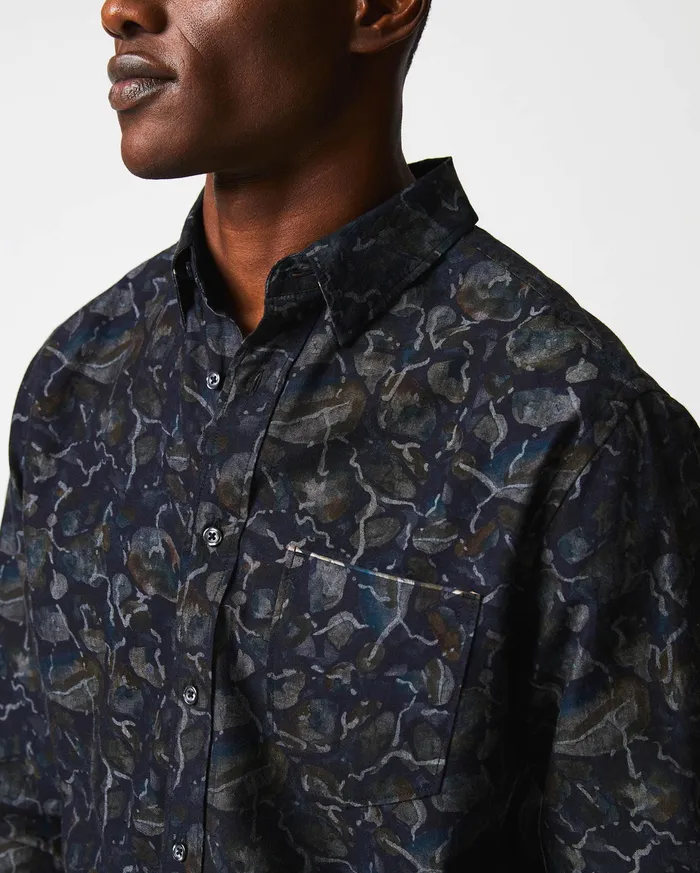 Men Low Tide Msl 1Pocket Shirt Carbon Blue Billy Reid Shirting
