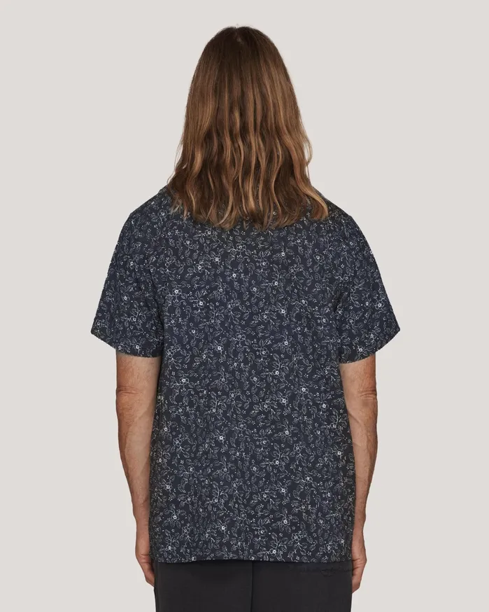 Men Malick Shirt Navy Ecru YMC Shirts