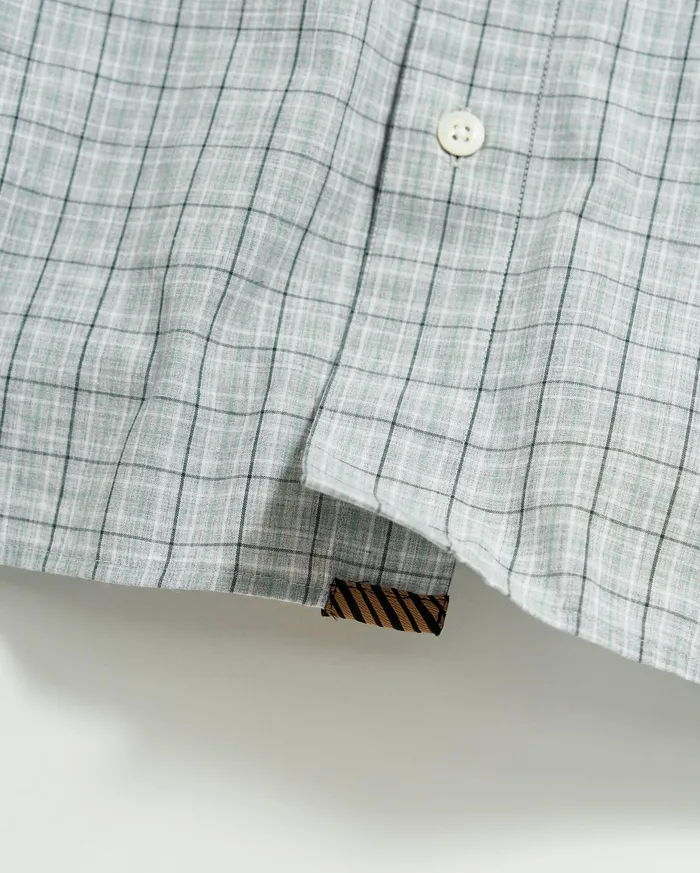 Men Melange Window Plaid John T Shirt Greymulti Billy Reid Shirting