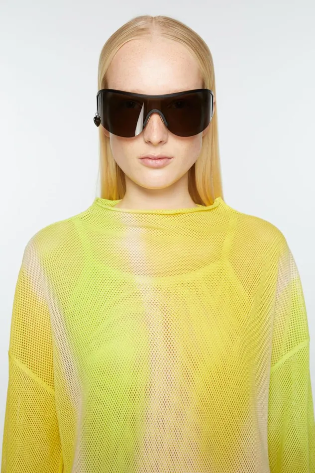 Men Metal Frame Sunglasses Blackblack Acne Studios Eyewear