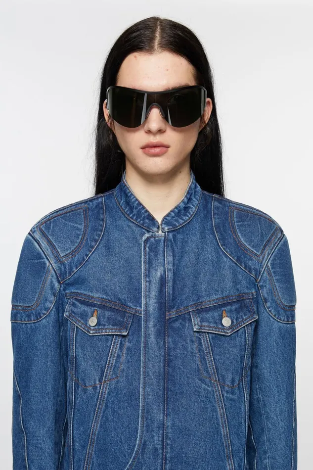Men Metal Frame Sunglasses Blackblack Acne Studios Eyewear