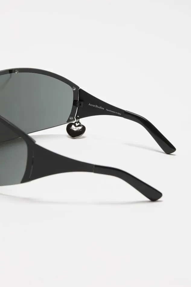 Men Metal Frame Sunglasses Blackblack Acne Studios Eyewear