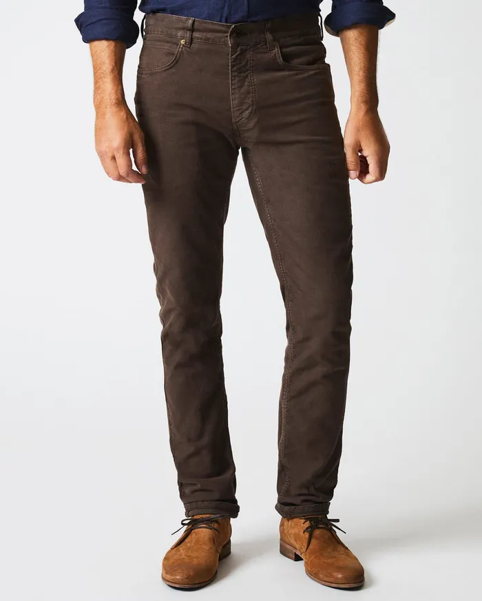Men Moleskin Jean Coffee Billy Reid Bottoms