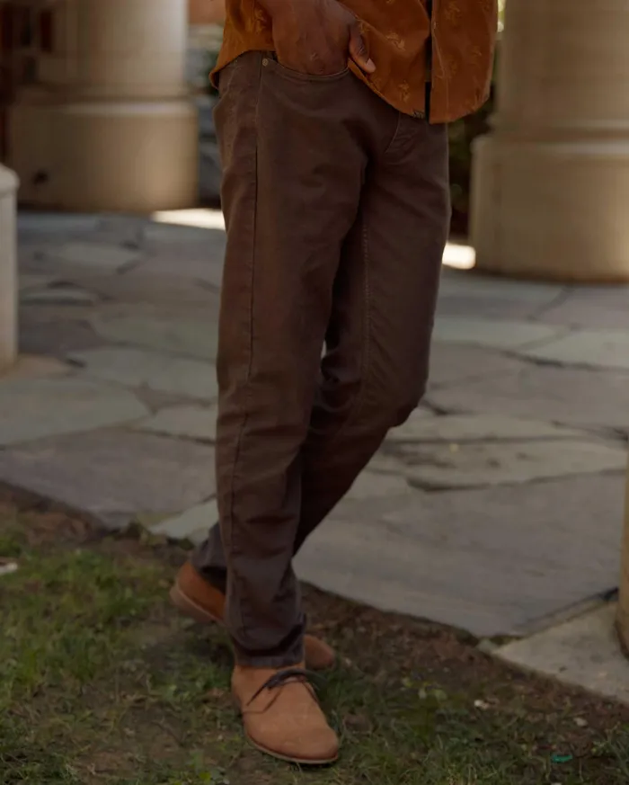 Men Moleskin Jean Coffee Billy Reid Bottoms