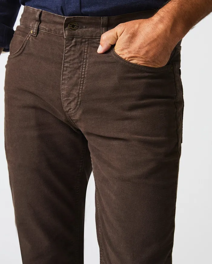 Men Moleskin Jean Coffee Billy Reid Bottoms