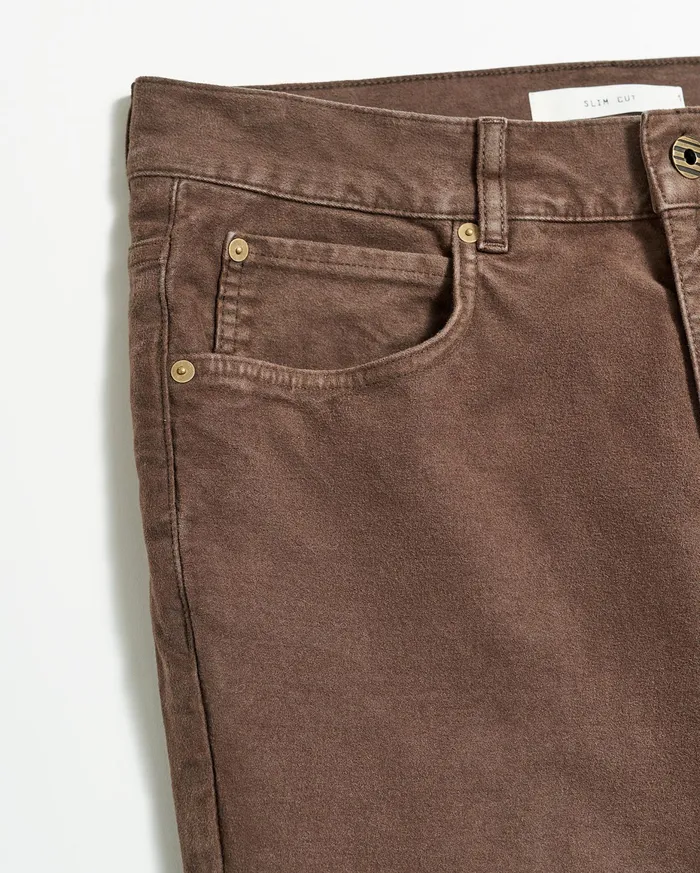Men Moleskin Jean Coffee Billy Reid Bottoms