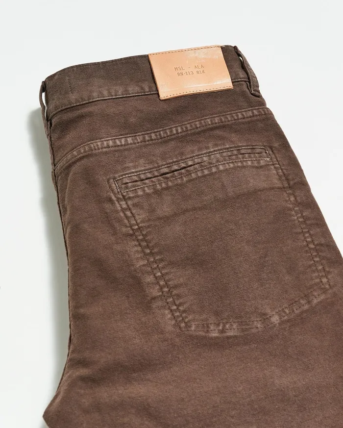 Men Moleskin Jean Coffee Billy Reid Bottoms