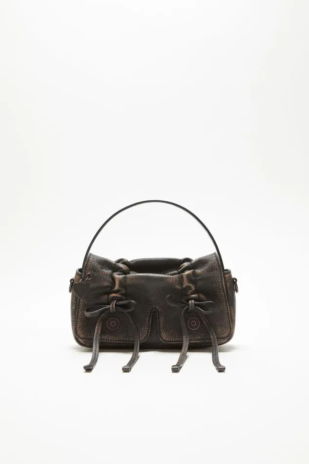 Men Multipocket Micro Bag Dark Brownbeige Acne Studios Bags