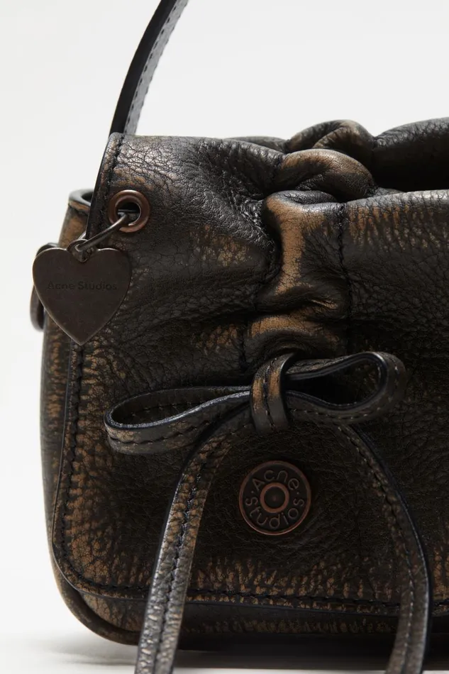 Men Multipocket Micro Bag Dark Brownbeige Acne Studios Bags