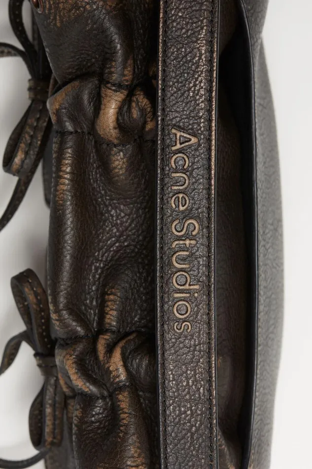 Men Multipocket Micro Bag Dark Brownbeige Acne Studios Bags