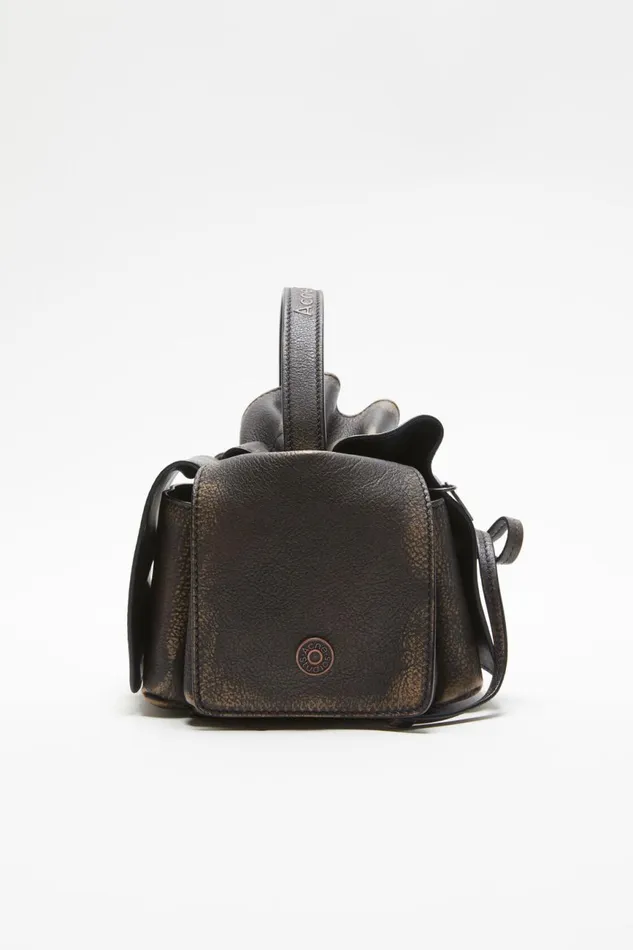 Men Multipocket Mini Bag Dark Brownbeige Acne Studios Bags