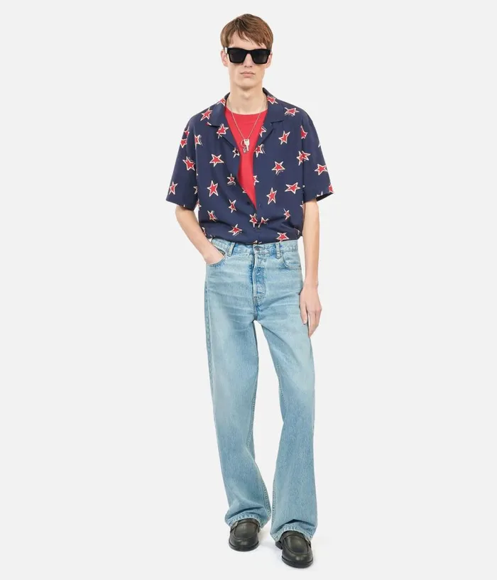 Men Pants and Shorts THE KOOPLES Straight Blue Jeans