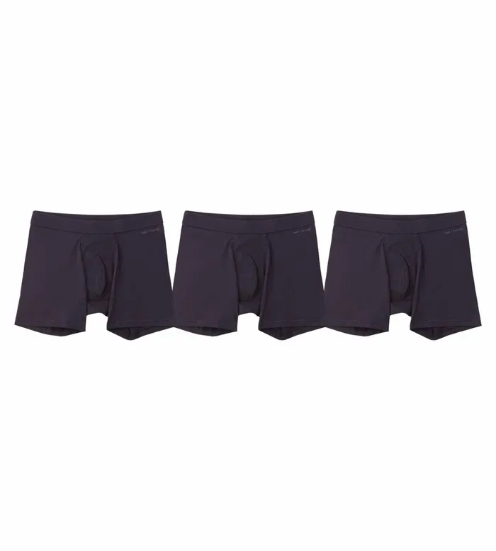 Men Quick Dry Action Blend Cotton Boxer Briefs Black Underwear 3 Pack Pair Of Thieves Boxer Briefs