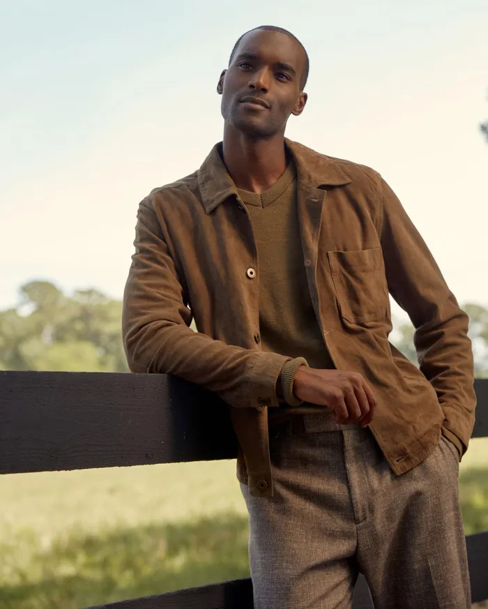 Men Ranch Jacket Uniform Green Billy Reid Jackets and Outerwear