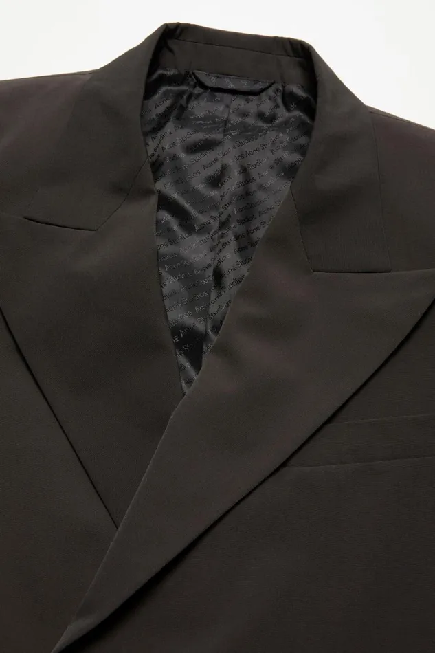 Men Regular Fit Suit Jacket Cacao Brown Acne Studios Suit Jackets