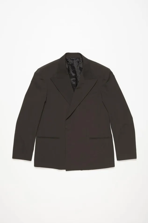 Men Regular Fit Suit Jacket Cacao Brown Acne Studios Suit Jackets