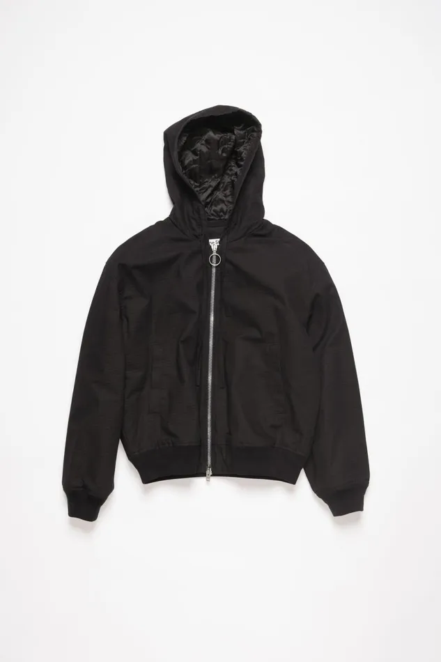 Men Ripstop Padded Jacket Black Acne Studios Outerwear