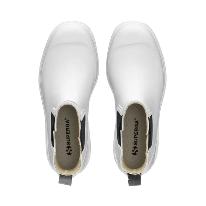 Men Rubber Boots Unisex 798 RUBBER BOOTS Mid Cut WHITE Superga Gumboots