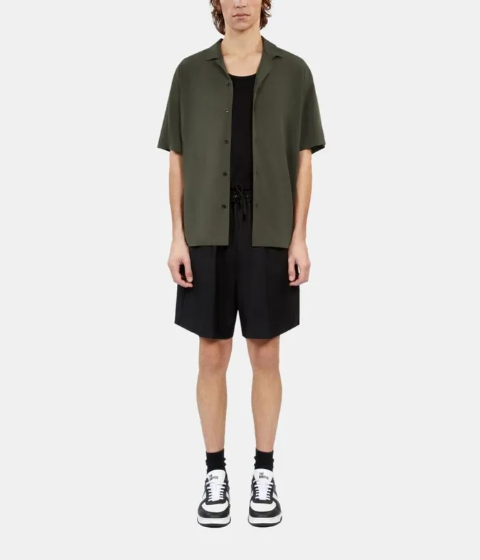 Men Shirts THE KOOPLES Khaki Shortsleeved Shirt
