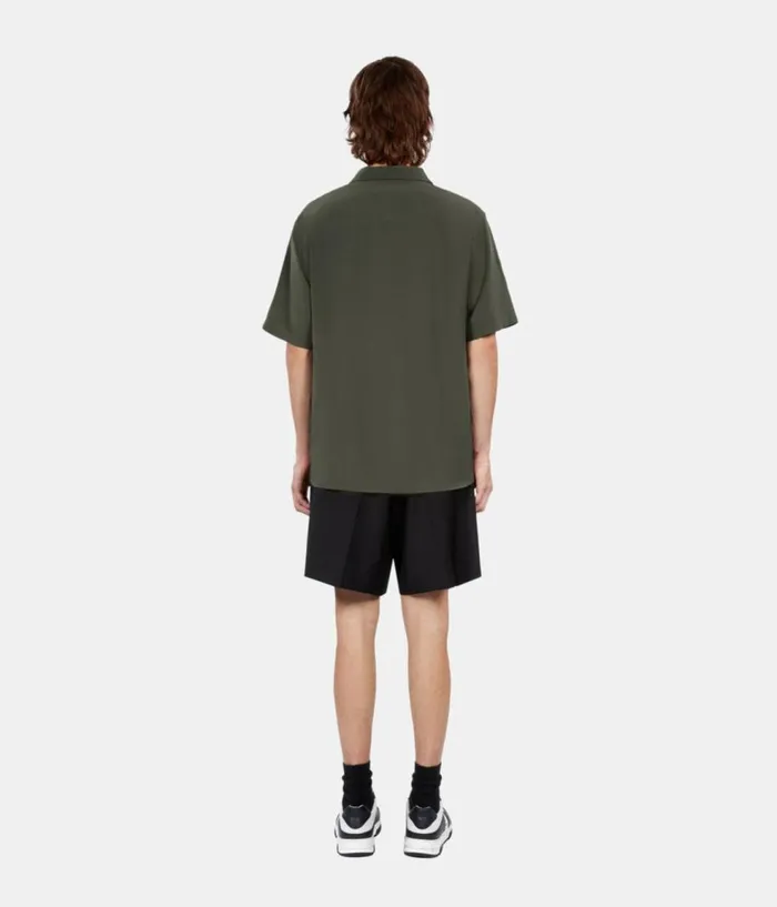 Men Shirts THE KOOPLES Khaki Shortsleeved Shirt Men Shirts THE KOOPLES Khaki Shortsleeved Shirt