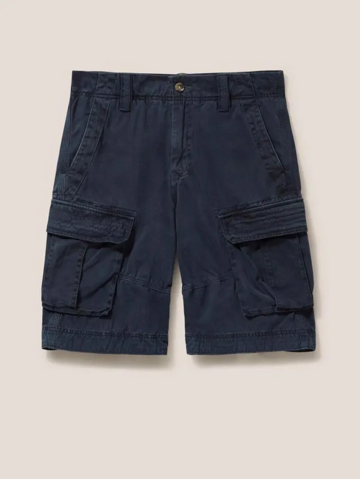Men SHORTS White Stuff Halsall Organic Cargo Short Dark Navy Men SHORTS White Stuff Halsall Organic Cargo Short Dark Navy