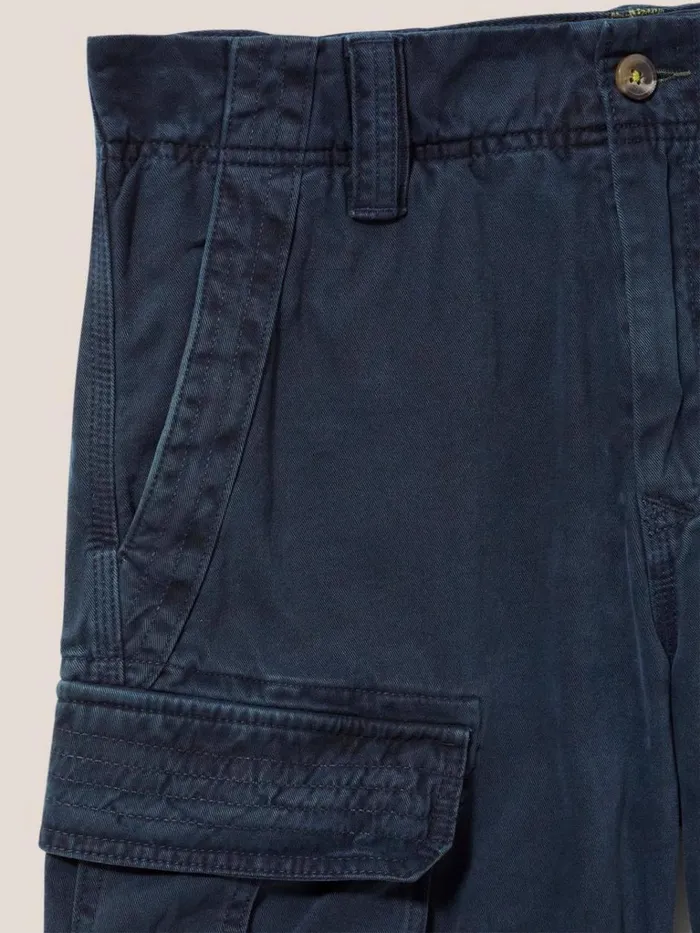 Men SHORTS White Stuff Halsall Organic Cargo Short Dark Navy Men SHORTS White Stuff Halsall Organic Cargo Short Dark Navy