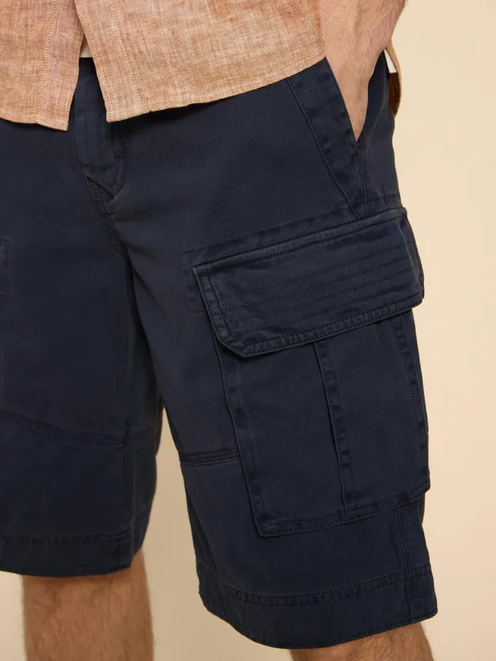Men SHORTS White Stuff Halsall Organic Cargo Short Dark Navy Men SHORTS White Stuff Halsall Organic Cargo Short Dark Navy