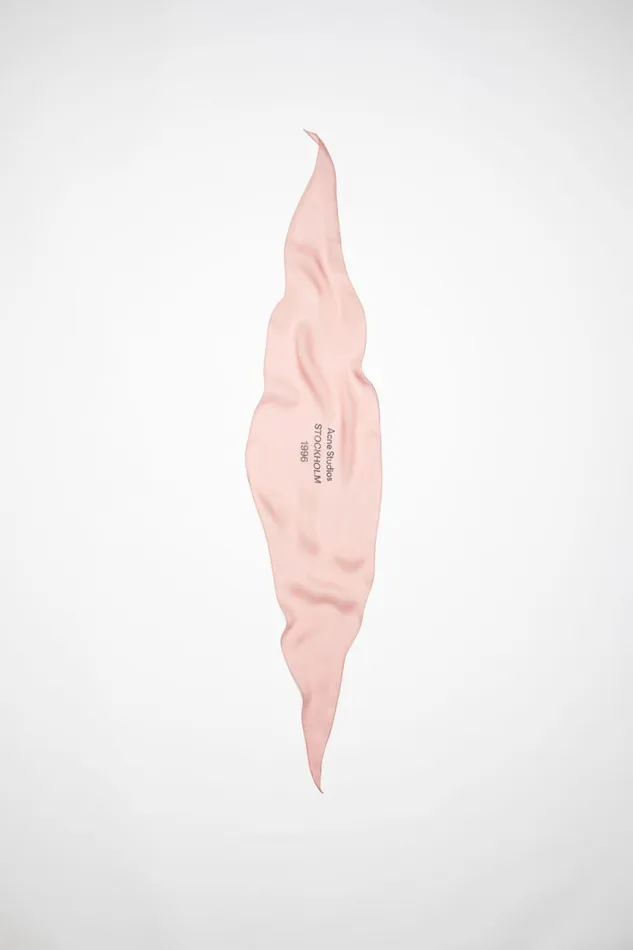 Men Silk Scarf Rose Pink Acne Studios Scarves