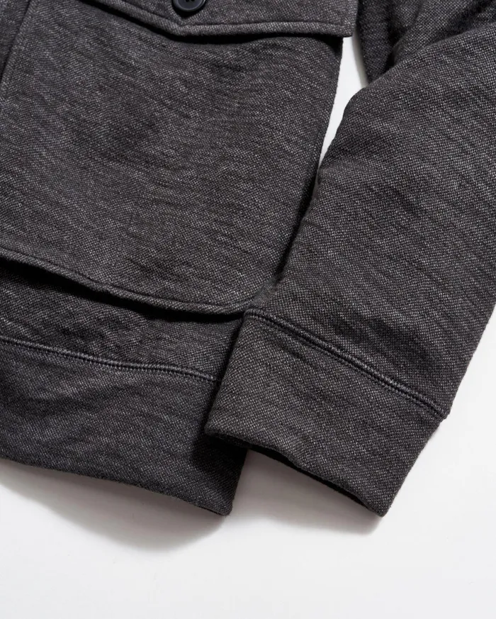 Men Slub Cotton Cardigan Black Billy Reid Sweaters and Sweatshirts