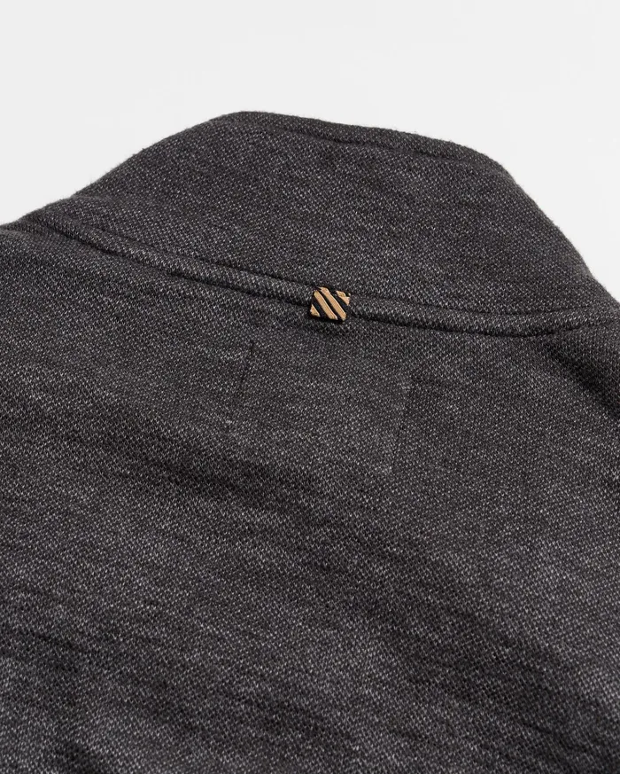 Men Slub Cotton Cardigan Black Billy Reid Sweaters and Sweatshirts
